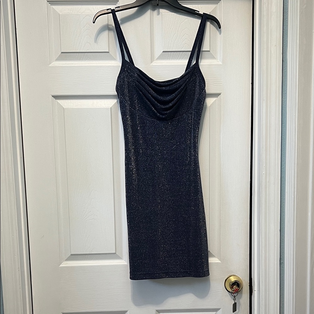 Elegant Purple Glitter Dress